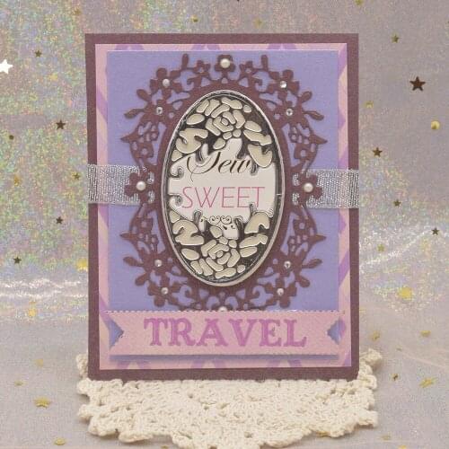 Flowers Frame Dies Metal Cutting Dies for Scrapbooking Album Card Craft Dies Paper Embossing Die Cutting