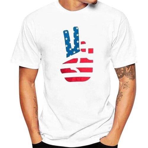 Fashion Men Casual Stars And Stripes Print Short Sleeve O-neck Tops Blouse T-shirts Sports Training Shirt Casual Tops#f3
