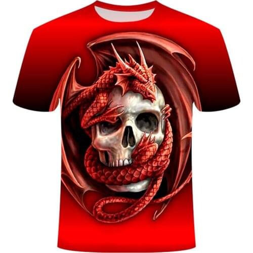 Horror skull t-shirts 3D Mens Short Sleeve t-Shirt Summer novel Tshirt 3D printed graphic T-shirts Funny shirt Hip hop men tops