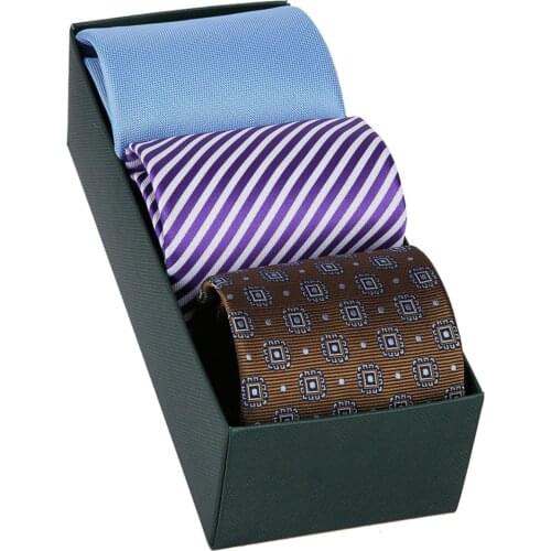 3-Pack Necktie Mens Gift Set Gift For Men Wedding Accessories Tie Set Tie For Suit Neckties