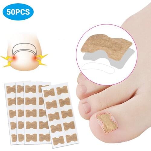 50Pcs Ingrown Toenail Corrector Stickers Paronychia Treatment Pedicure Toe Nail Care Corrector Patch Correction Stickers