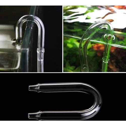 New Aquarium Co2 System Diffuser Check Valve U Shaped Glass Tube Bend Accessory DIY