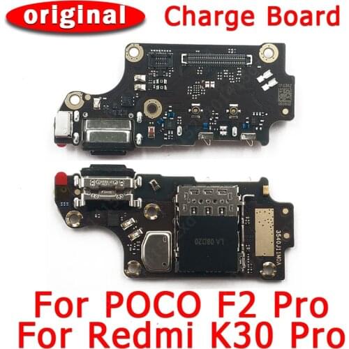 Original usb charge board for xiaomi redmi K30 Pro dock connector flex replacement spare parts charging port for Mi Poco F2 Pro