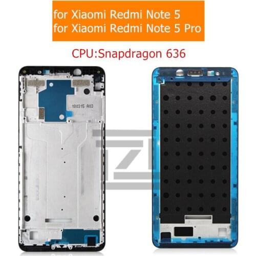 Mid Frame Plate for Xiaomi Redmi Note 5 Pro Middle Frame LCD Supporting Faceplate Bezel Housing Replacement Repair Spare Parts