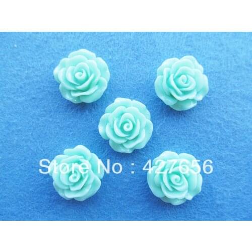 20pcs 20mm Resin Apple Green Rose Blank Cabochon Charm Finding,DIY Accessory Jewellery Making