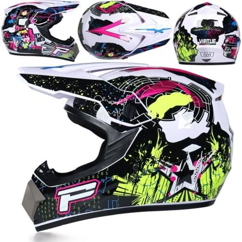 Professional Racing Motorcycle Off-road Helmet ATV Dirt Bike Helmet MTB Mountain Motocross Full Face Helmet Free Gift Capacetes