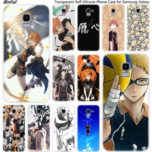 Anime Volleyball Haikyuu Silicone Case For Samsung Galaxy Note 10 Pro J8 J6 J4 2018 J2 J5 J6 J7 Prime J3 2016 2017 EU J4 Plus