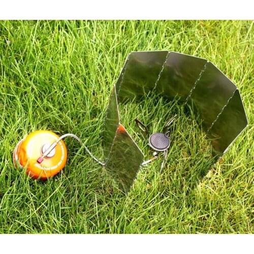 Camp Stove Windscreen, Folding Windproof Shield for Camping, Backpacking, Outdoor Cooking | Gas, Propane, and Butane Canister