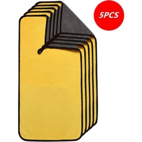 1/3/5 PCS Car Microfiber Towels Car Cleaning Cloths Professional Detailing Car Wash Towel Car Drying Towel Accessories