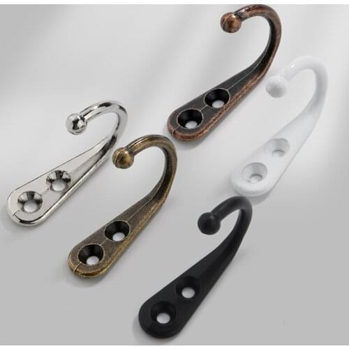 1Pc Towel Hook Metal Door Hanger Coat Hat Racks Key Hook Wall Organizer for Kitchen Dining Room Bathroom