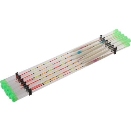 10Pcs Wood Fishing Float Fish Drift Rough Tail Tank Slip Drift Tube Bobber Tackle Tool Accessories 8cm New