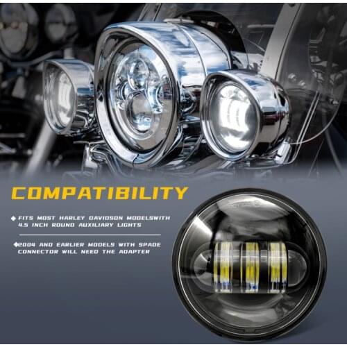 4.5inch LED Motorcycle Headlight Fog Lamps Auxiliary Light Bulb Super Bright Projector Spot Daytime Running Lights Headlight