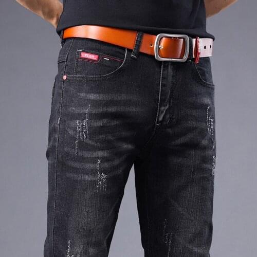 Brand Men Jeans Slim Fit Skinny Denim Jeans Designer Elastic Straight Jeans Stretch Trousers Jeans for Men