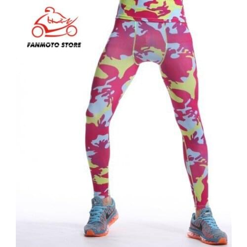 Motorbike Mens Camouflage trousers Gyms Fitness Workout Quick-dry Pants Male Summer Crossfit Casual Slim Skinny Casual Leggings