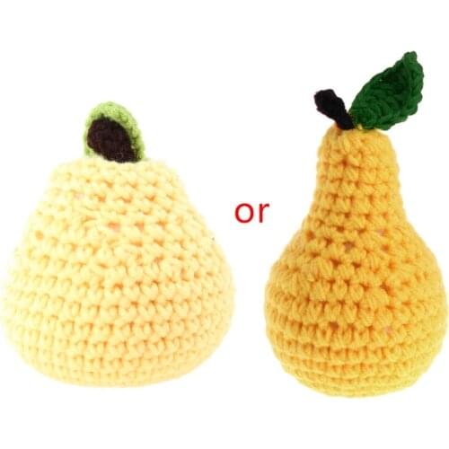 Baby Kids Children Cute Crochet Knit Fruit Pear Toy Photo Photography Props Gift