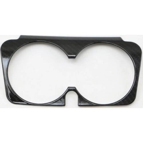 For Mercedes Benz E Class 2016 1PC ABS Chrome Car Carbon Fiber Water Cup Frame Trim Cover Car Styling Accessories