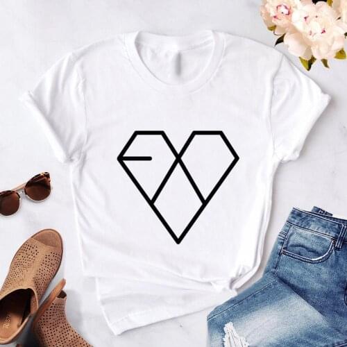 Kpop Obsession t-shirt Sehun Chanyeol Chen Kai Baekhyun Suho t shirt women cotton short sleeve tee shirt femme