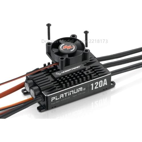 Hobbywing Platinum Pro V4 120A 3-6S Lipo BEC Empty Mold Brushless ESC for RC Drone Aircraft Helicopter