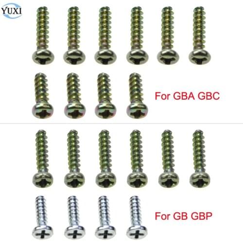 YuXi 10pcs/set Tri-Wing Y Screws + Phillips Screw Kit For Gameboy Advance Color For GB GBA GBC GBP Console Repair Parts