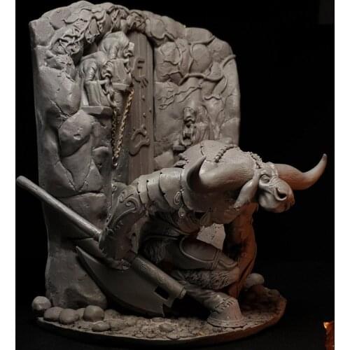[Loong Way Miniatures] Journeyman Minotaur 90mm Based on the Art Paul Bonner