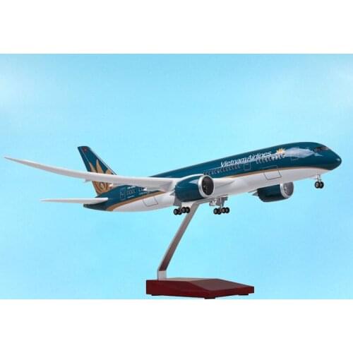 1/130 47cm Aviation 787 B787 Dreamliner Aircraft Vietnam Airlines Model Diecast Plane Airliner Display W Standable Airplane