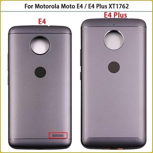 New E4 Rear Housing Case For Motorola Moto E4 / E4 Plus XT1762 XT1763 xt1774 xt177 Metal Battery Cover Door Back Cover Replac