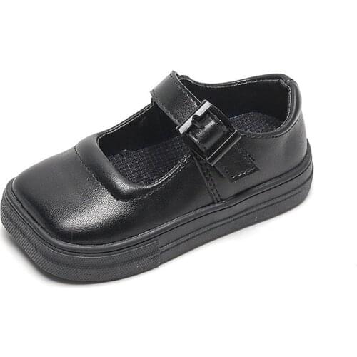 COZULLAA Kids Girls Square Toe Casual Shoes For Chlidren Elegant Hook & Loop Princess Flats Shoes Size 21-35
