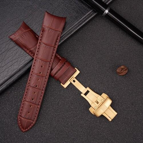 OTMENG Calfskin Genuine Leather Watch band 22mm Suitable for Tissot Couturier T035.407A/T035.410A Watch Strap Wrist Bracelet
