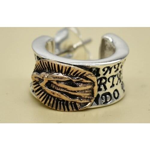 Mary stands resemble straightforward Thai silver earrings, 925 sterling silver earrings