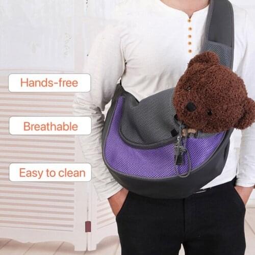 Pet Carrier Cat Puppy Dog Carrier Sling Front Mesh Travel Tote Shoulder Bag Backpack Silicone Packet Dogs Supplies Accessories