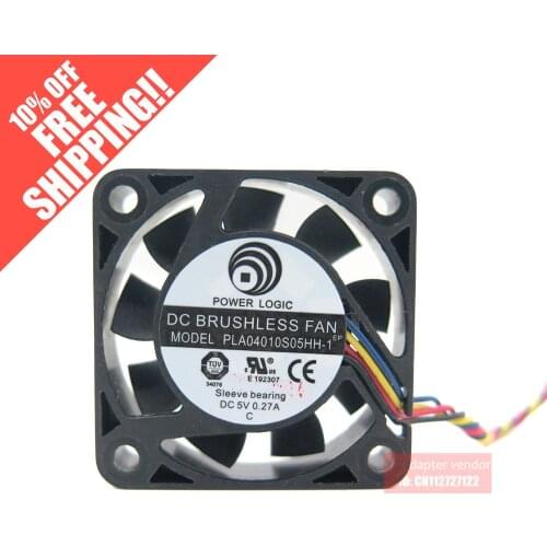 New POWER LOGIC 4010 4cm 5V 4 wire PWMcooling fan cooling fan PLA04010S05HH-1