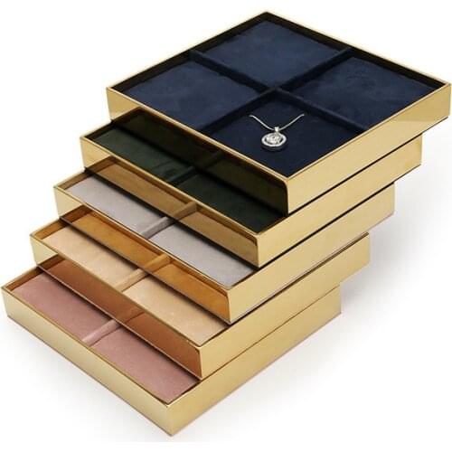 Jewelry jewelry display stand factory direct metal necklace pendant display tray display storage props tray