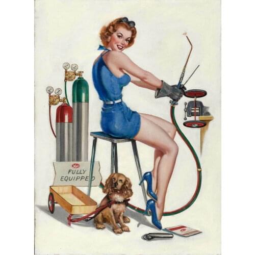 Vaughan Bass Pin Up Girls Giclee Art Film Print Silk Poster Home Wall Decor 24x36inch