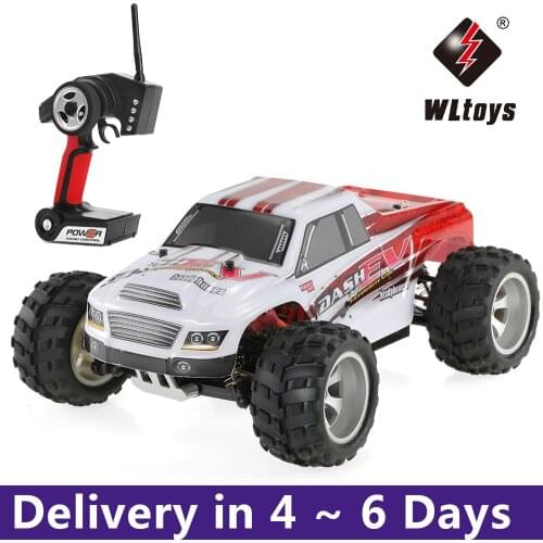 WLtoys A979-B 2.4G 1/18 RC Car 4WD 70KM/H High Speed Electric Full Proportional Big Foot Truck RC Crawler RTR Toys Kid