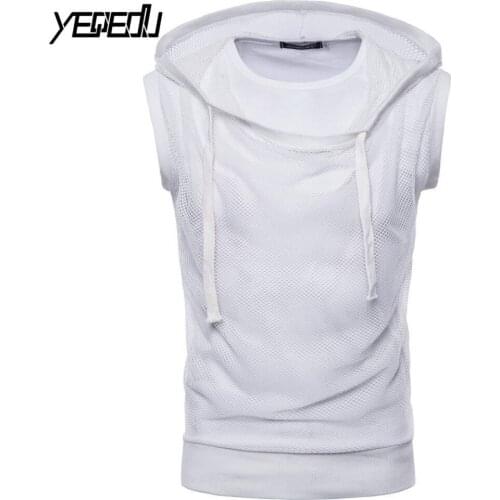 Yeqedu Men's T-shirts With A Hood
