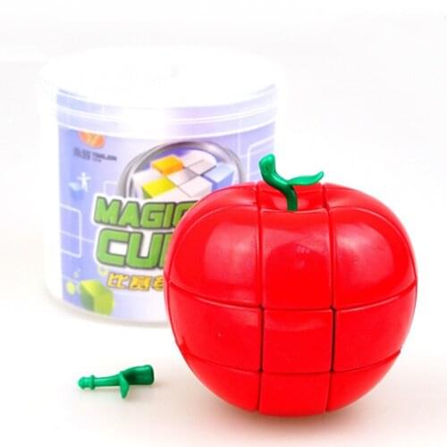YongJun YJ 3x3x3 Red Apple Style Strange-shape Puzzles Magic Cubes For Kids Child Smooth Educational Toys Cubo Magico
