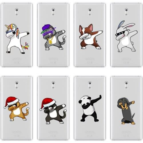 TPU Back Cover For Nokia 8 6 5 3 2 1 Soft Silicone Cat Pug Dog Panda Rabbit Unicorn Funny Case For Nokia X6 7 Plus Phone Case