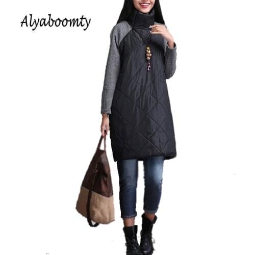 2021 Plus Size Autumn Winter Women Dress M-4XL Turtleneck Casual Loose Patchwork Robe Cotton Soft Black Gray Red Tunic Vestidos