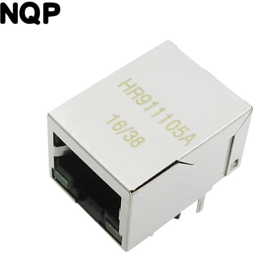 10pcs Single Port RJ45 Connector HR911105 HR911105A HY951180A