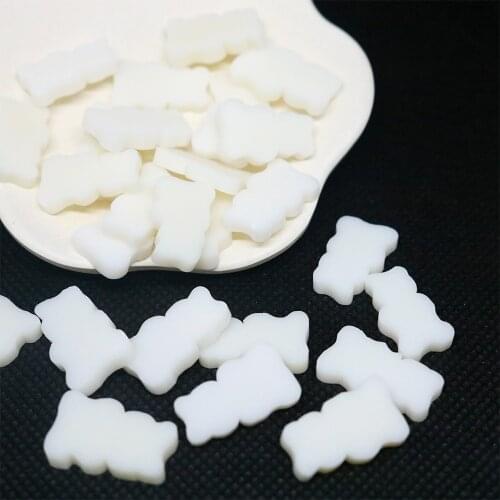 100g/lot Simulation Bear Candy Slice Polymer Clay Fake Sprinkles for Slime Crafts DIY Soft Pottery Filling Toys Decoration 2cm