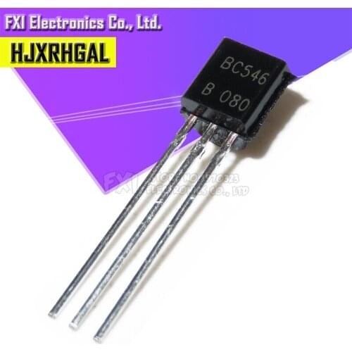 100PCS BC546 BC546B TO-92 TO92 546B triode transis Transistor new original