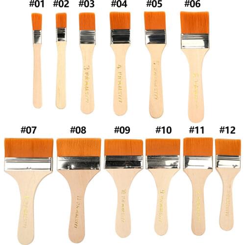 12Pcs Wooden Painting Brush Artists Acrylic Oil Painting Tool Art Supply Set Different Size Watercolor Brushes Tool Dropshipping