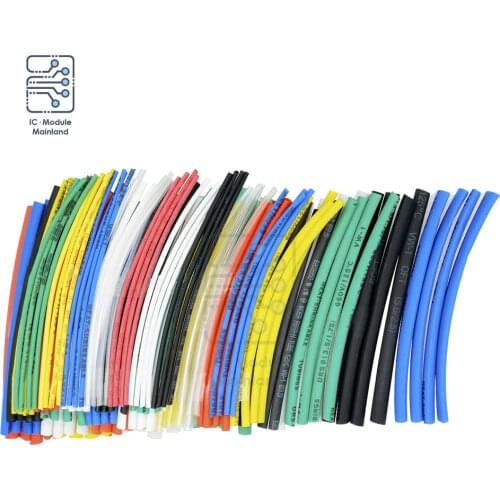 140Pcs Heat Shrink Tube Tubing Insulation Car Electrical Cable For Wrap Sleeve 5 Sizes 7 Colors Polyolefin Electric Unit Part