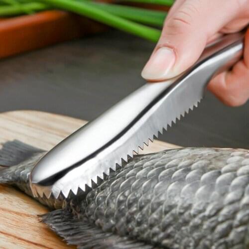 Cooking Tools Fish Cleaning Knife Fish Skin Scraper scale remover fish knife Stainless Steel Kitchen accessories tools