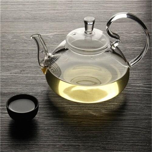 Flower Coffee Glass Tea Pot Chinese Glass Teapots Heat Resistant Glass Teapots Kung Fu Tea Maker With Filter Tea Coffee Sets