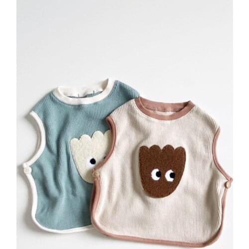 Autumn and winter baby hoodie baby sleeveless back-dressing cute cartoon vest kids winter clothes