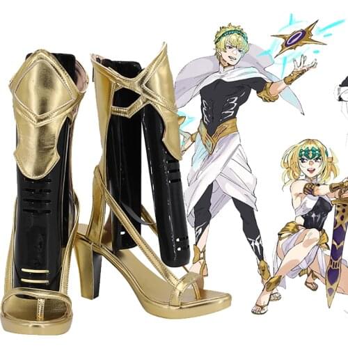 Fate Grand Order FGO Dioscuri the Gemini Twins Cosplay Boots Golden Sandals Custom Made Any Size