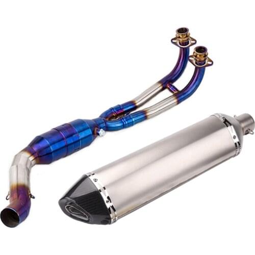 TMAX 500 530 Exhaust Muffler Pipe System Motorcycle Slip On Link Pipe Headers Escape Moto For Yamaha Tmax500 Tmax530 (2017-2018)