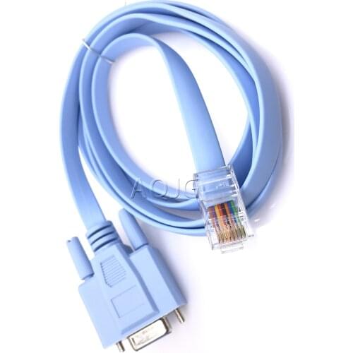 Console Cable RJ45 Ethernet to RS232 DB9 COM Port Serial Female Routers Network Adapter Cable for Cisco Switch Router