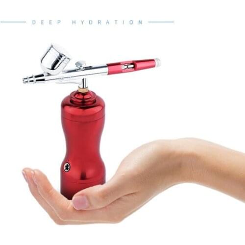 Lightweight Mini Size Portable Beautiful Airbrush Set Small Spray Pump Pen Set Air Compressor Kit for Art Painting Spray Model